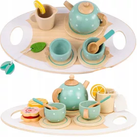    Servizio da tè in legno, accessori da gioco, servizio da caffè