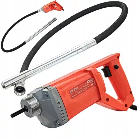   Vibratore per calcestruzzo Kraft&Dele 1400 W 18000 giri/min + POKER CALCESTRUZZO PER VIBRATORE KD10842 38mm 2M