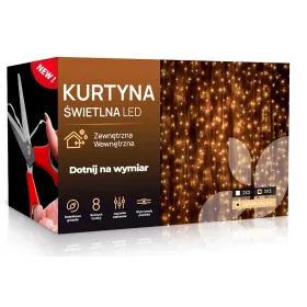   TENDA LUMINOSA A LED 3x3 Luci x 300 Ghirlanda Albero Di Natale Per Finestra