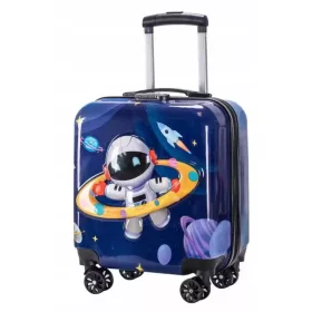    VALIGIA PER BAMBINI SPAZIALE COSMONAUTA 3D PLANET CYFR 4 RUOTE DA VIAGGIO