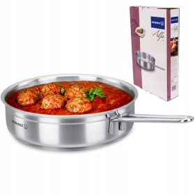    Padella tradizionale Korkmaz Alfa, 24 cm, acciaio inossidabile