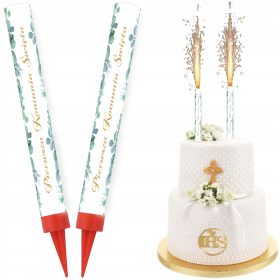    TORTA COMUNIONE FONTANA Razza Prima Comunione Foglie 18cm 2 pz.