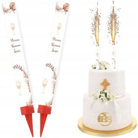    Torta COMUNIONE FONTANA Gara Prima SANTA COMUNIONE Boho 18cm 2pz.