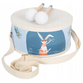  TAMBURO IN LEGNO CON TOP PER BAMBINI