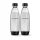  X2 BOTTIGLIE D'ACQUA SODASTREAM FUSE DA 1 L - NERE CONFEZIONE DA 2