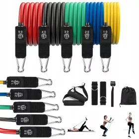    SET DI 5 FASCE DI RESISTENZA ALL'ESERCIZIO Espansore fitness multifunzionale