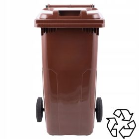   Contenitore in plastica Europlast, secchio, contenitore marrone da 120 l