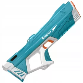    La pistola ad acqua elettrica assorbe automaticamente l'acqua. Giocattolo estivo