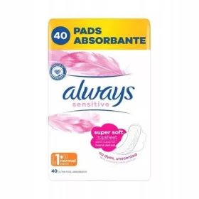    Always Ultra Sensitive Normal Plus (taglia 1) Assorbenti igienici con alette, 40 pz