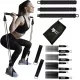  BARRA FITNESS PILATES + 4 FASCE DI RESISTENZA MuscleForge