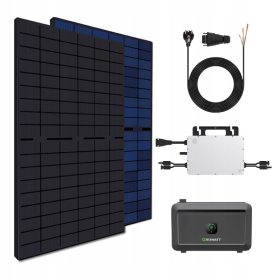   Fotovoltaico per balconi 860W con inverter HMS 800W e Growatt NOAH 2000