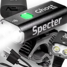    Illuminazione per bicicletta Spectre Sensore crepuscolare Batteria da 300 lm
