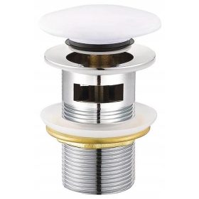  Tappo clic-clack tondo Cersanit con troppopieno, bianco