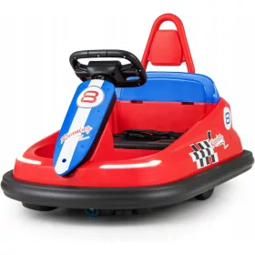    Paraurti elettrico 6V, veicolo per bambini a 360 gradi con musica, (rosso)