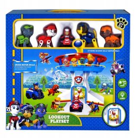    BASE PAW PATROL CON ASCENSORE, TORRE DI OSSERVAZIONE, FIGURINE