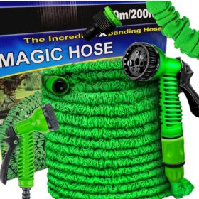    TUBO GIARDINO 30m ESTENSIBILE + CONNETTORI + PISTOLA + GIRANTE PISTOLA GARDEN 8in1 PER TUBO GIARDINO