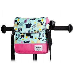    BORSA portapacchi CESTO per manubrio bicicletta SCOOTER per bambini MENTA CANI