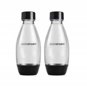    SET BOTTIGLIE ORIGINALI 2x BOTTIGLIE CON FUSIBILE SodaStream 0,5 L SATURATORE CONFEZIONE DA DUE