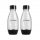  SET BOTTIGLIE ORIGINALI 2x BOTTIGLIE CON FUSIBILE SodaStream 0,5 L SATURATORE CONFEZIONE DA DUE