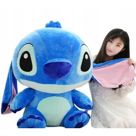    LILO E STICH MASCOTTE ORSO ROSA WALT DISNEY PELUCHE COCCOLE 50cm