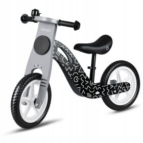    RicoKids RC-614 Bicicletta senza pedali da 8" Bianco, Nero, Rosa