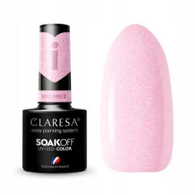    CLARESA KISS ME 2 SMALTO IBRIDO ROSA CHIARO IBRIDO CON PARCHI