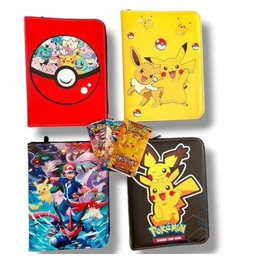 PKQ400 - Album di raccolta per carte Pokemon, 400 tasche, 50 pagine