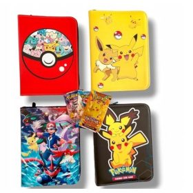    Album Porta Carte Pokemon per 400 Carte + 4 Carte Energia Originali