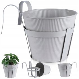  Box da balcone 27 x 21 cm in metallo