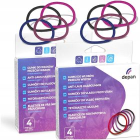   Elastici per Capelli Repellenti per Pidocchi con Oli Essenziali Naturali - 8 Pezzi