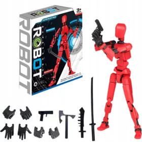    Accessori per blocchi di costruzione di action figure di manichino stampato in 3D robot mobile multi-giunto