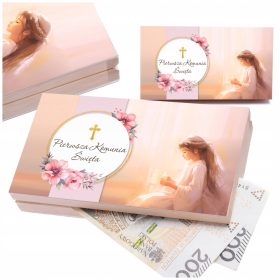    Salvadanaio, biglietto per la Prima Comunione, regalo per la comunione