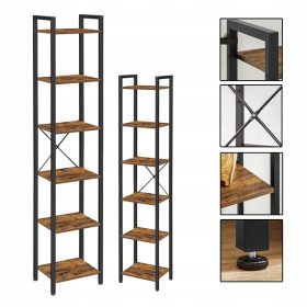    Scaffale Top Art Industrial 40,22 cm x 188 cm x 30,12 cm tonalità di marrone