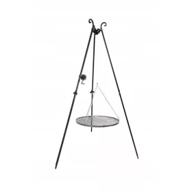   GRIGLIA DA GIARDINO TREPPIEDE 210cm GRIGLIA IN ACCIAIO INOX 80CM SUPER LUCIDA