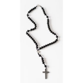    Collana-rosario realizzata con pietre di onice di San Benedetto