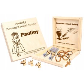    SOUVENIR DELLA PRIMA COMUNIONE, regalo, salvadanaio, rosario