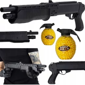    FUCILE FUCILE CON SFERE IMITAZIONE SPAS ARMA 58cm SWAT + 800 SFERE
