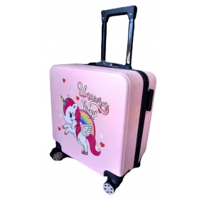  VALIGIA FARFALLA RUOTE PICCOLE DA VIAGGIO CABINA BAMBINI