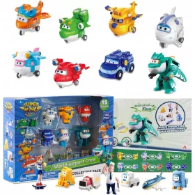    Super Wings Transformer Toys 2", giocattolo aereo, mini action figure per