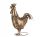 FIGURINA GALLO IN METALLO H44 CM DECORI ORNAMENTI FIGURINE PER GIARDINO VINTAGE