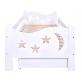    Letto per bambini Mikołaj 180x80 BIANCO SET CASSETTO + MATERASSO