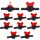  TAPPO TUBO VALVOLA LINEA GOCCIOLANTE 16mm ACCESSORI IRRIGAZIONE 10 pezzi