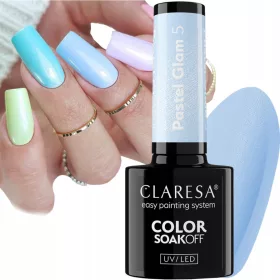  CLARESA PASTEL GLAM 5 SMALTO IBRIDO BLU PASTELLO IBRIDO