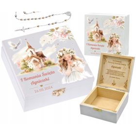    Ricordo della Santa Comunione, salvadanaio, rosario, regalo di comunione