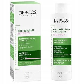   Vichy Dercos Shampoo Antiforfora Sensibile - Capelli Setosi e Brillanti 200ml