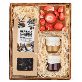  CESTINO REGALO tè e cioccolato Regalo KRAFT