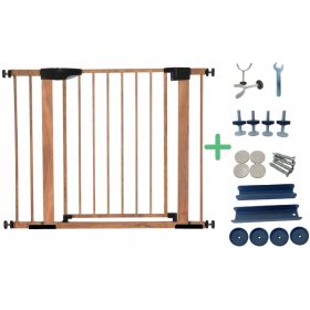    Barriera per porte, scale accessori safethansorry.pl, avvitato, espansione, estensioni, tonalità di marrone e beige