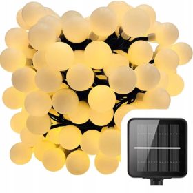    GHIRLANDA SOLARE LAMPADE SOLARI 50 LED 7M SOLARE DA GIARDINO LUCE LUNGA