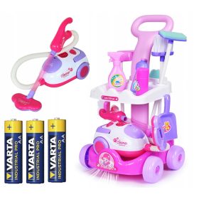    SET PULIZIA SU CARRELLO CON ASPIRATORE SOUND MOP PER BAMBINI + BATTERIE