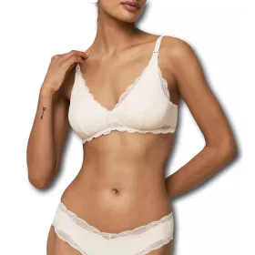    Reggiseno per allattamento Triumph morbido beige Natural Spotlight premaman, taglia 85D